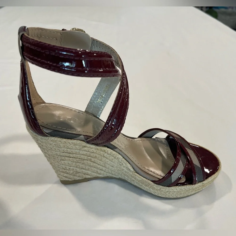 Burberry | Nova Check Espadrilles | 37 | Burgundy